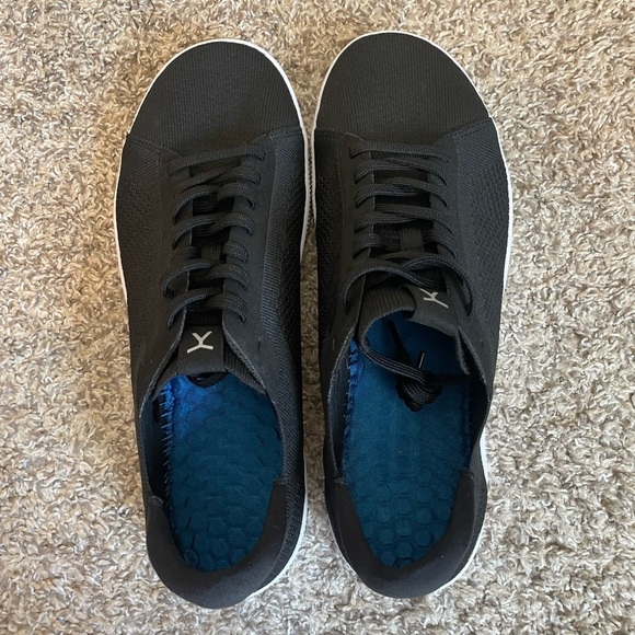 Flux Adapt Shoes Mens 10.5 W 11.5 Trainer Black Barefoot Minimal Knit Sneakers - Picture 7 of 7